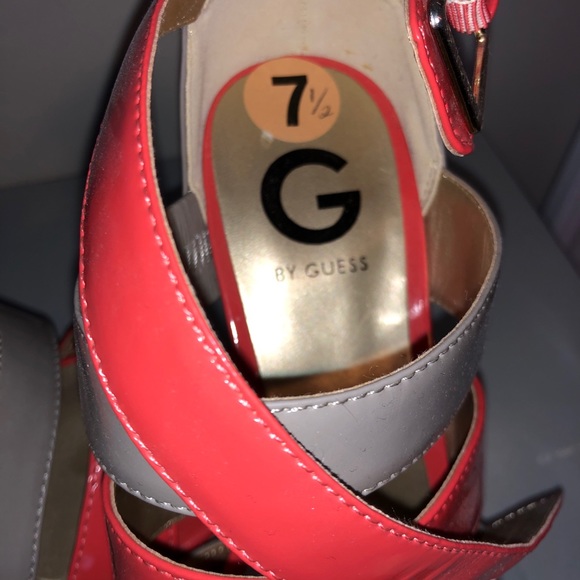 New guess shoes size 7.5. Tangerine and cream - Picture 4 of 4